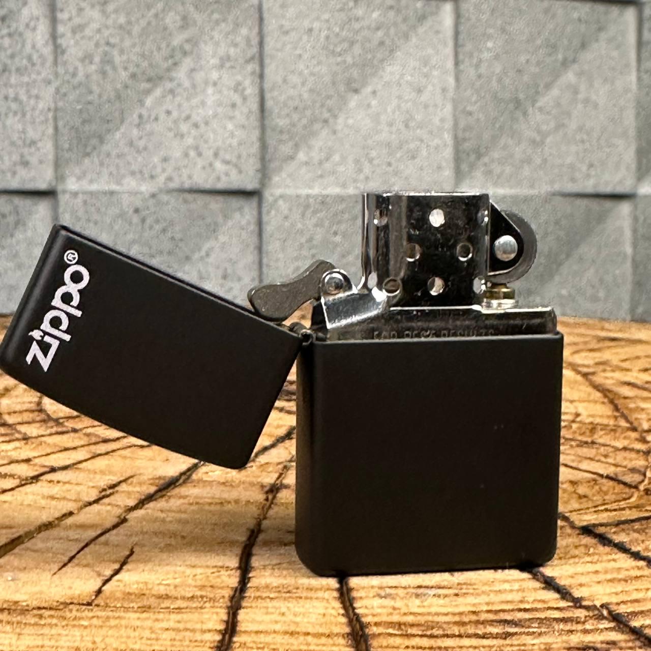 Зажигалка бензиновая ZIPPO 218 ZL Black Matte - фото 7