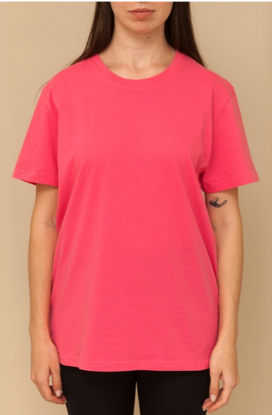 Футболка женская GBI Стандарт хлопковая S Розовый (12549)