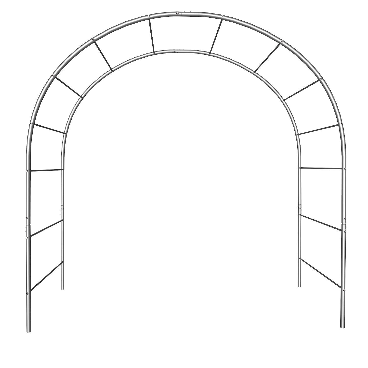 Опора для рослин арка садова 2800х2200х500 мм d 24 мм/d 12 мм (АС-D24/D12-2800*2200*500) - фото 1