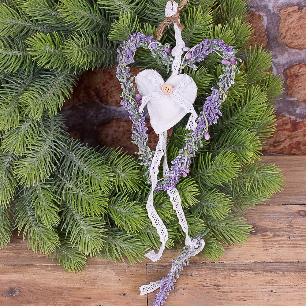 Подвеска Сердце Лавандовый (3903)