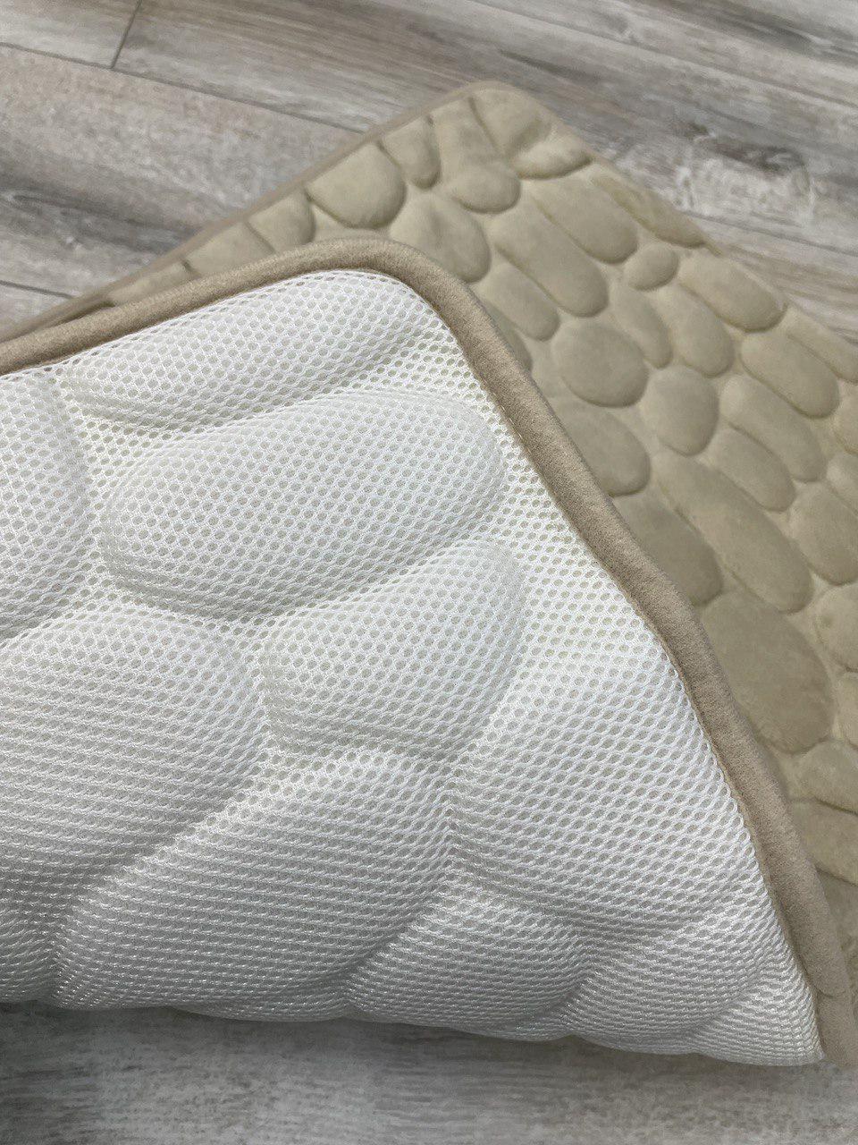 Коврик для ванной Stone Premium Memory Foam 80х50 см Бежевый (KS0005) - фото 3 Коврик для ванной Stone Premium Memory Foam 80х50 см Бежевый (KS0005) - фото 3