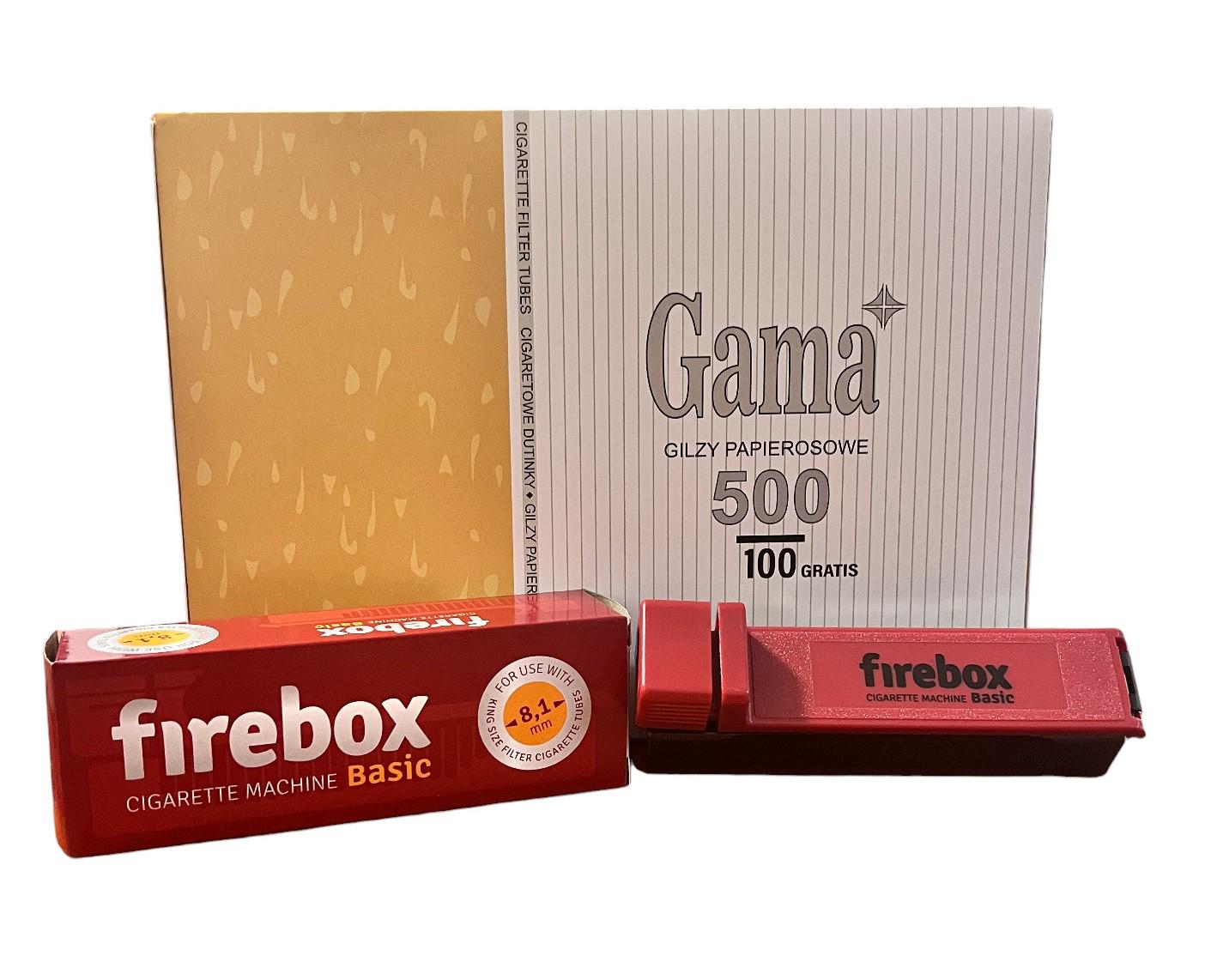 Гильзы сигаретные Gama 500 и машинка FIREBOX (980211)