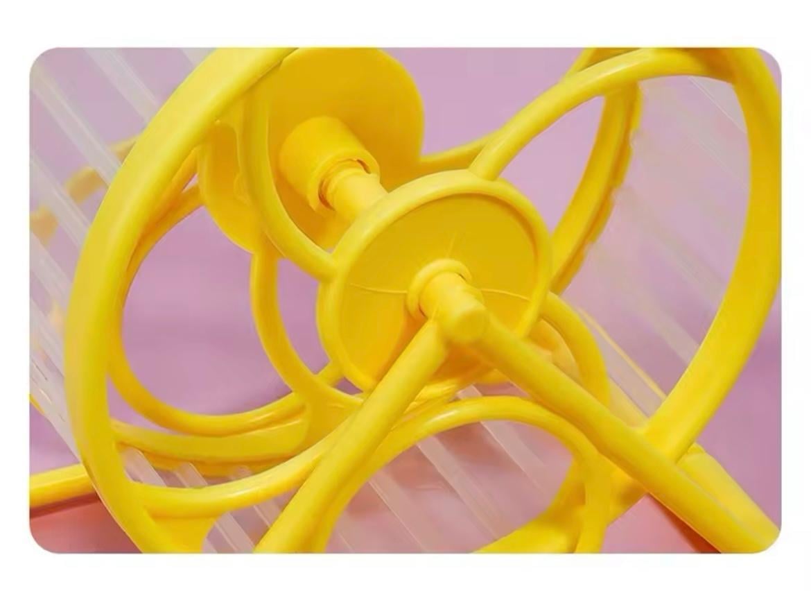Колесо тренажер для хом'яків 14 см Yellow (29875638) - фото 5