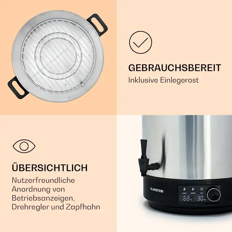 Термопот для консервування Klarstein Abbey 25 (10041838) - фото 5