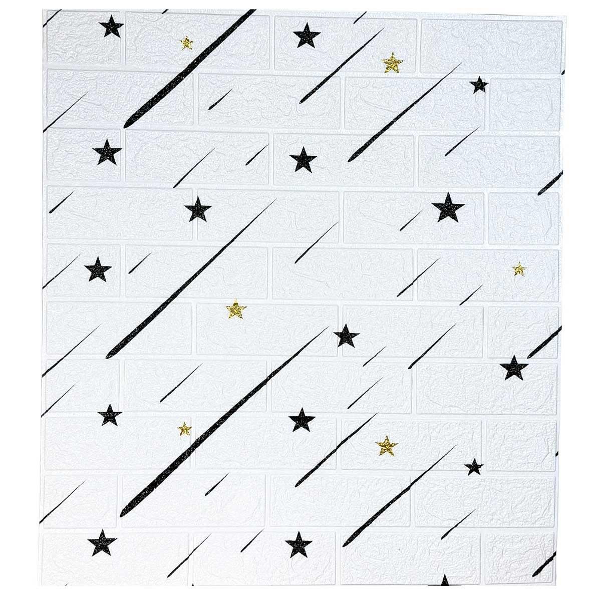 3D-панель самоклеющаяся декоративная звездопад 700x770x3 мм