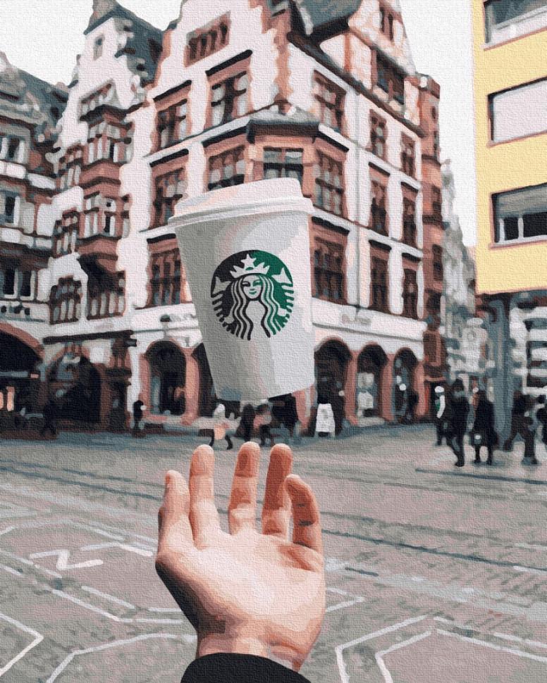 Картина по номерам Brushme Чашечка Старбакс (GX26598)