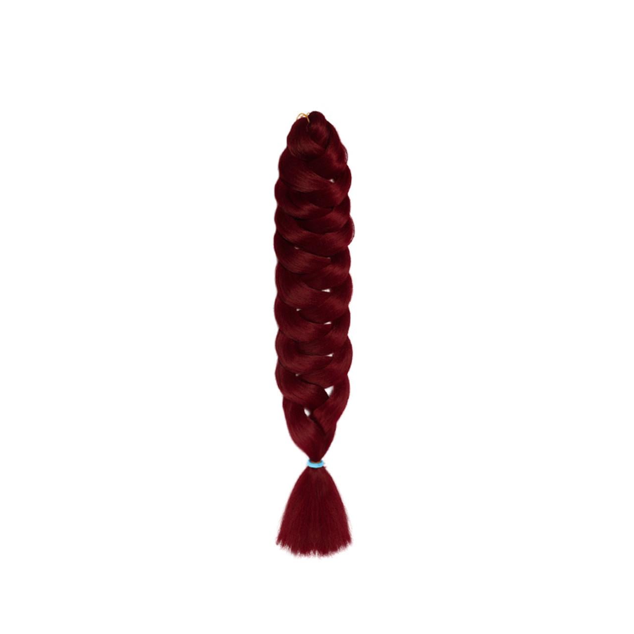 Канеколон А19 однотонный Jumbo Braid 1 м 165 г Бордовый (779543)