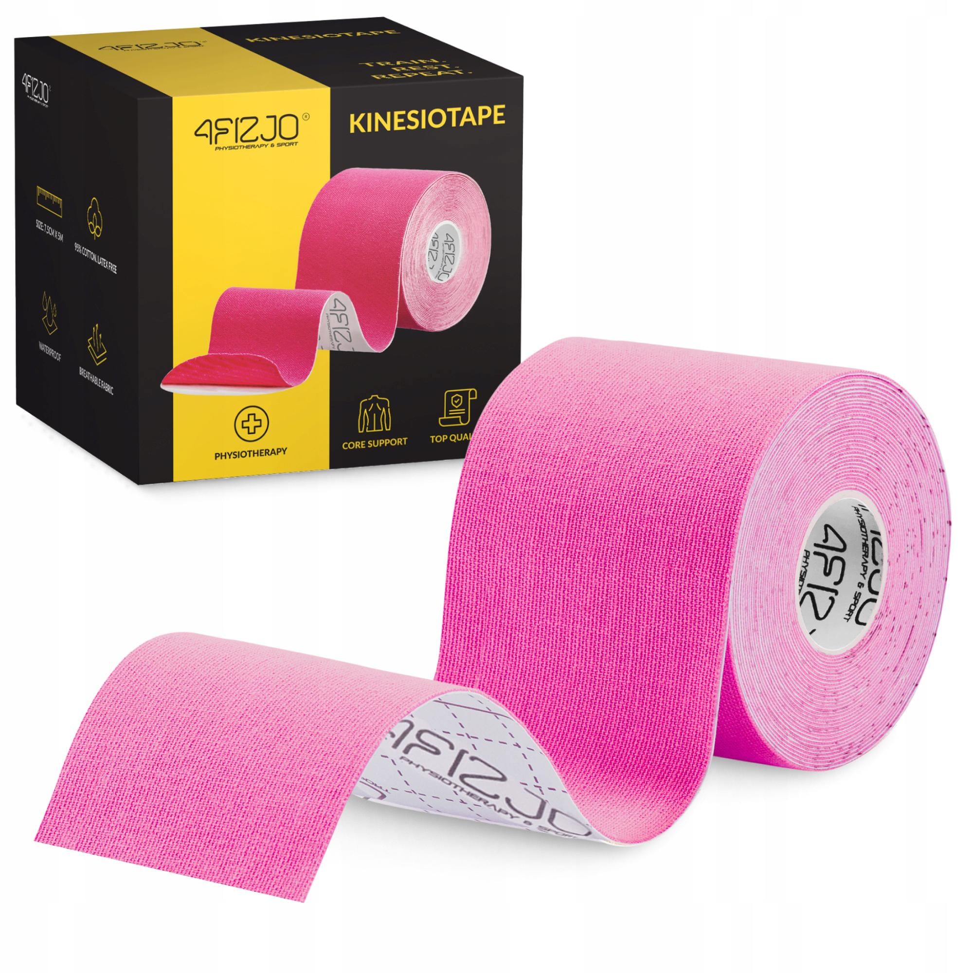Лента кинезиологическая 4FIZJO 7,5 см x 5 м Pink (P-5907739318893) Лента кинезиологическая 4FIZJO 7,5 см x 5 м Pink (P-5907739318893)