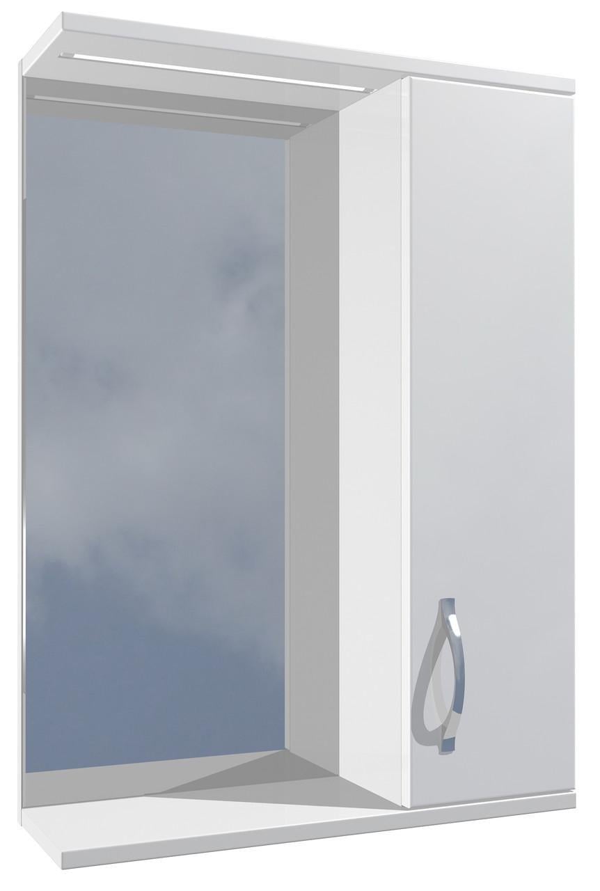 Зеркальный шкаф для ванной комнаты AVT Волна 650 мм (30410850)