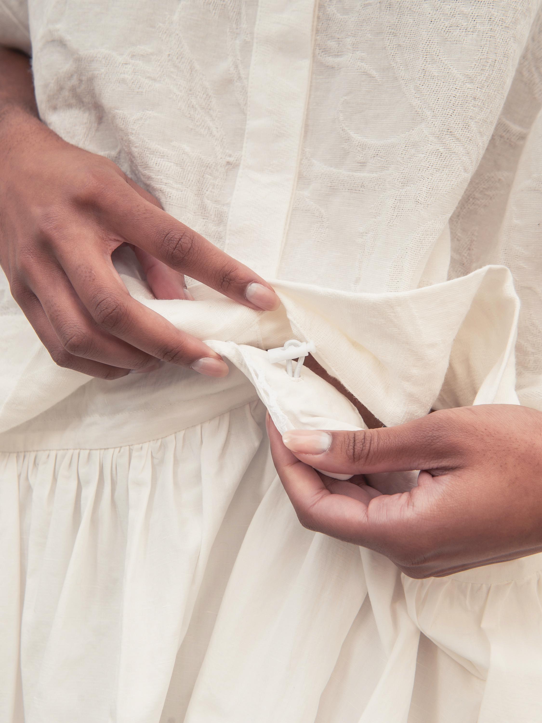 Платье-трансформер из хлопка и льна оверсайз Stephanie (HK1323005) - фото 7