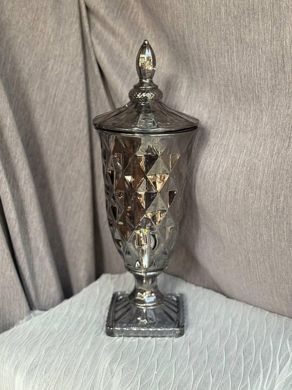 Лимонадниця скляна TS Kitchen 2 л Дзеркальний сірий (HP4174) - фото 2