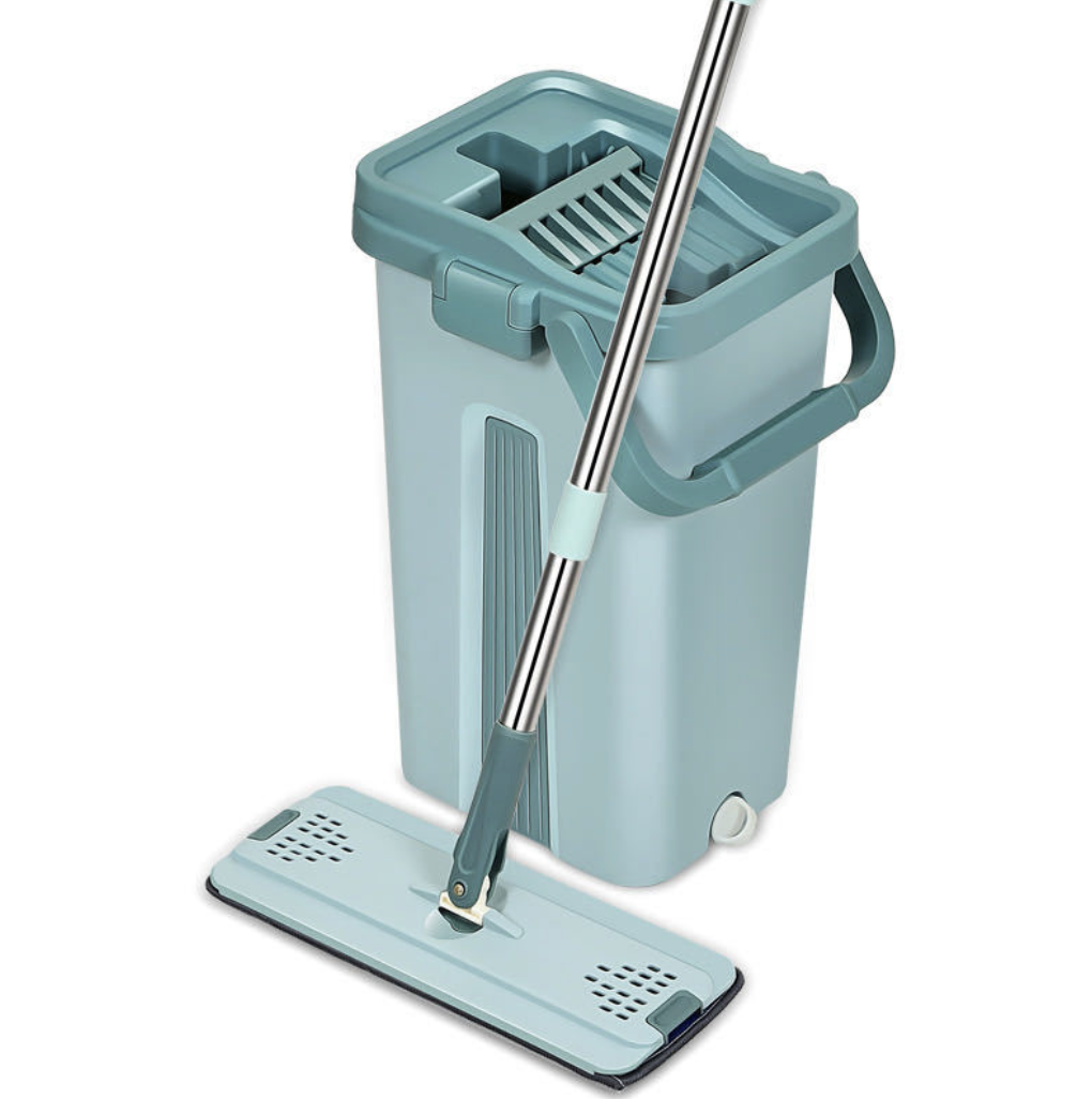 Комплект швабра-ледарка з відром 8 л і автоматичним віджимом два відсіки і дві насадки для прибирання підлог Зелений (Е500242) - фото 6 Комплект швабра-ледарка з відром 8 л і автоматичним віджимом два відсіки і дві насадки для прибирання підлог Зелений (Е500242) - фото 6