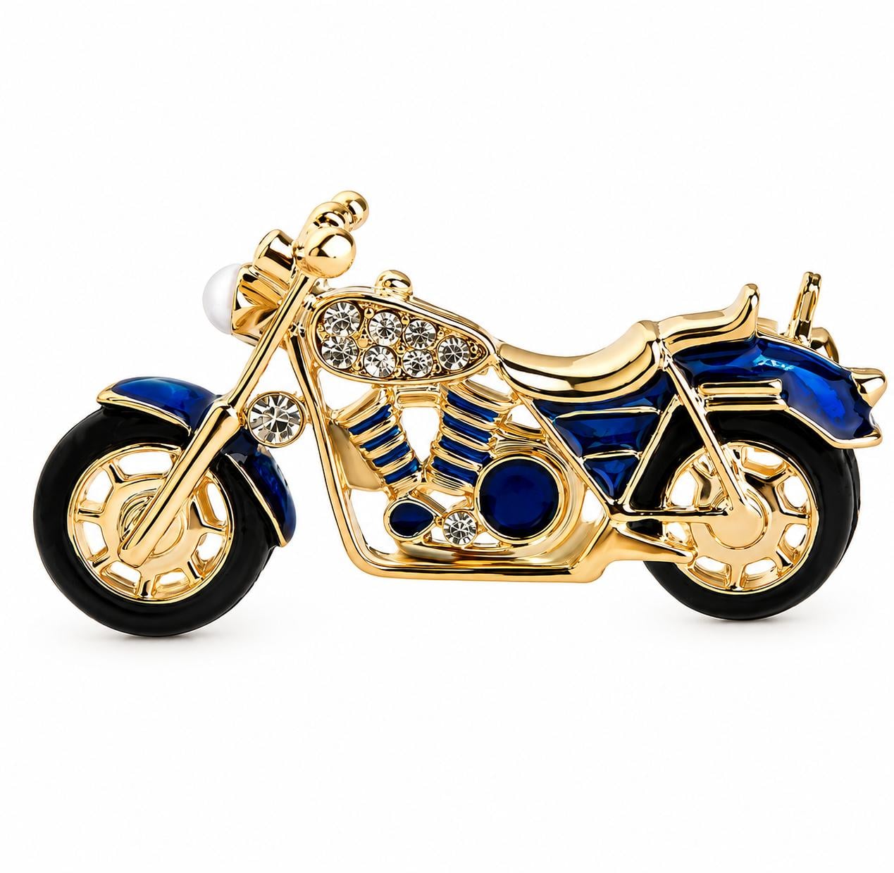 Брошь для байкеров Motobike Синий (758805833)