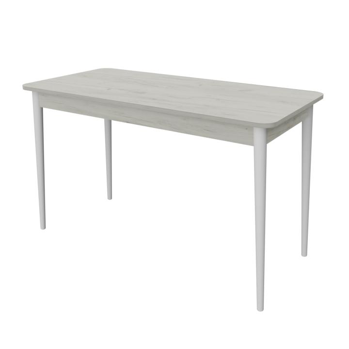 Стіл обідній Неман Моно прямокутний 1180х580 мм Дуб крафт білий/Білий