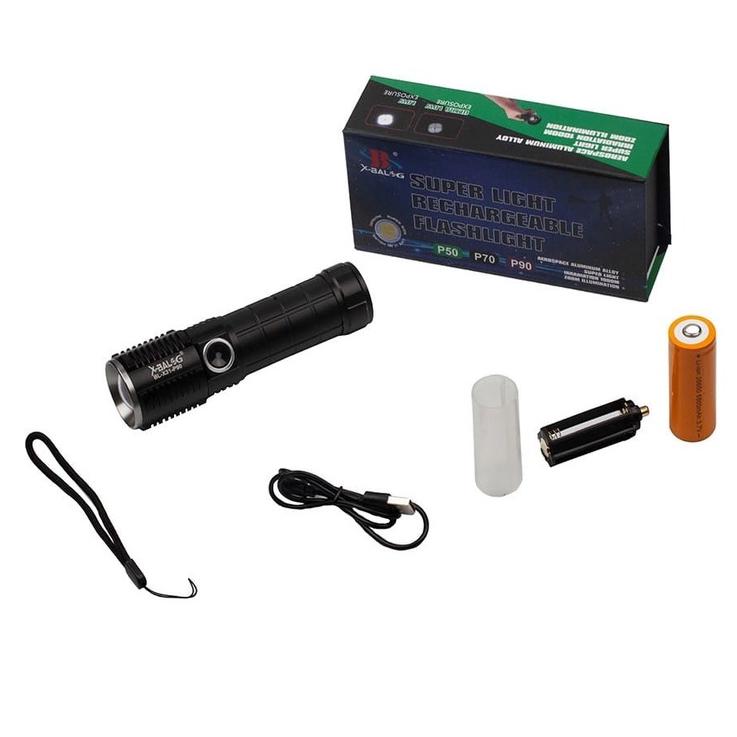 Фонарик ручной Bailong BL-X31-P90 водонепроницаемый (ws19313)