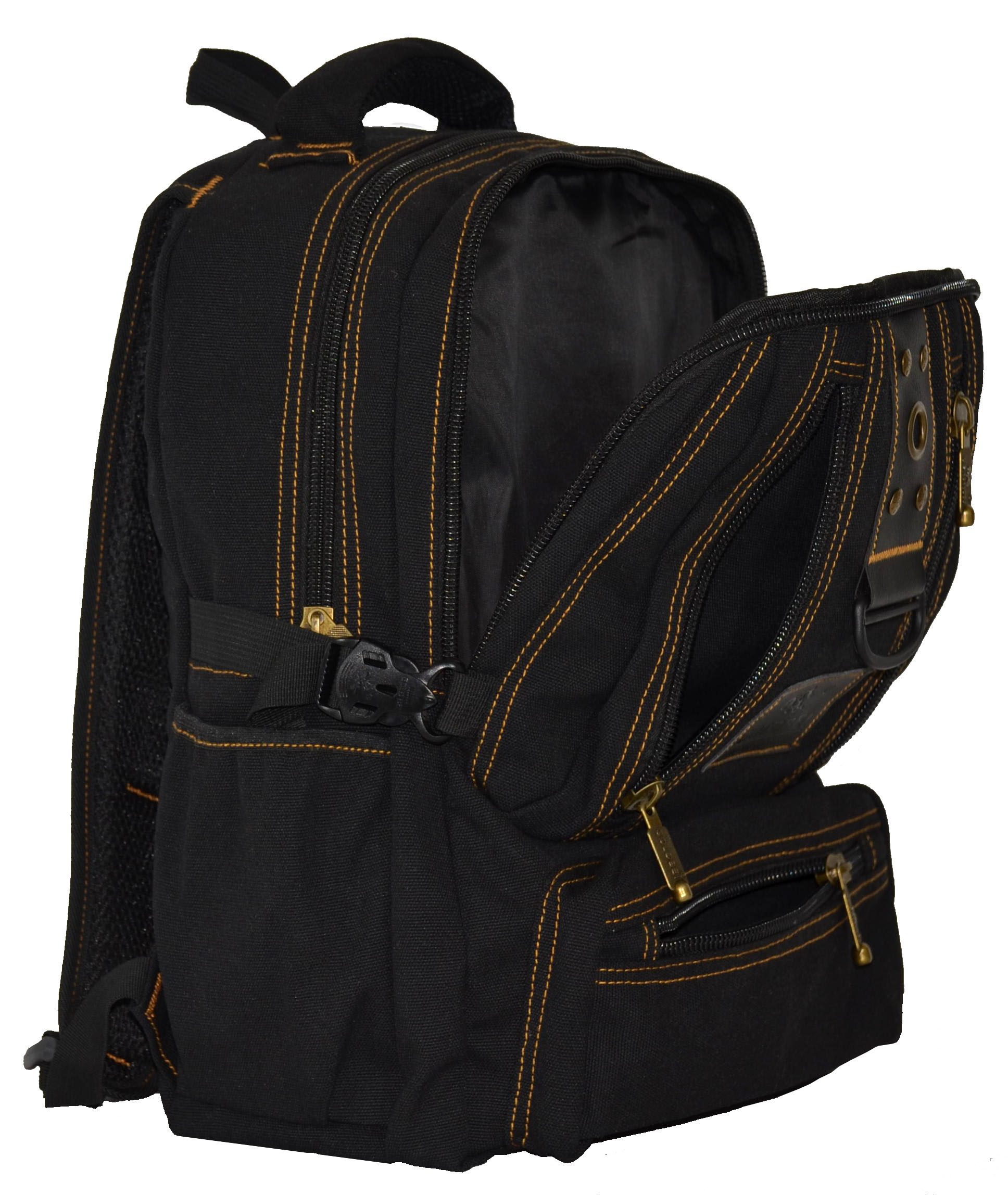 Рюкзак джинсовий Gold Be 1304 S 22 л Чорний - фото 2 Рюкзак джинсовий Gold Be 1304 S 22 л Чорний - фото 2