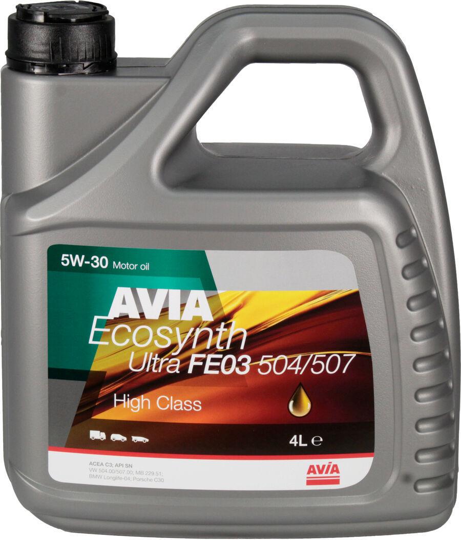 Моторное масло Avia Ecosynth Ultra Fe03 бензин/дизель 5W-30 4 л (1401279)