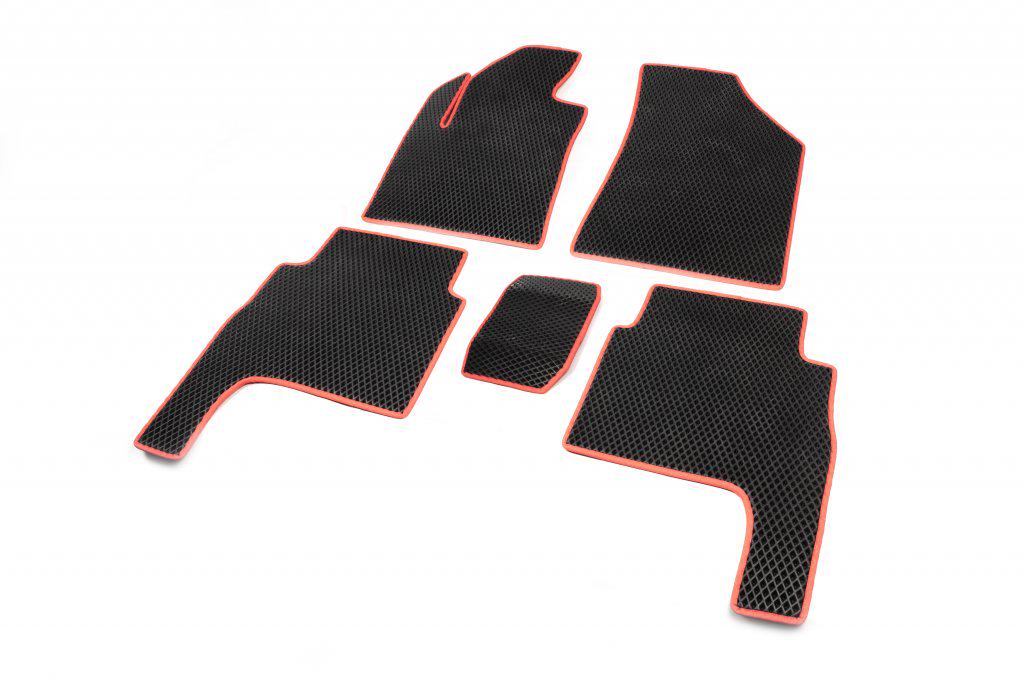 Коврики EVA 2006-2010 Digital Designs для Hyundai Santa Fe 2 2006-2012 гг. этилвинилацетат Черный