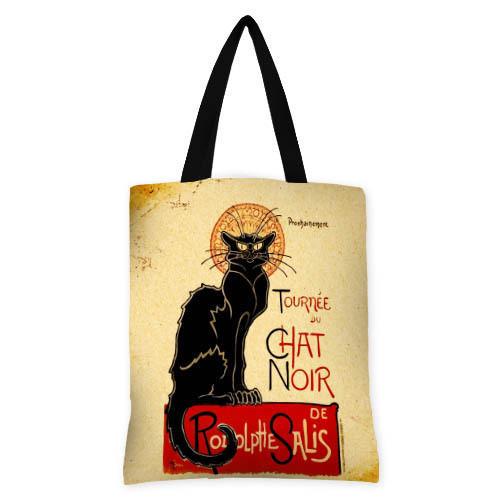 Сумка женская тканевая Presentville Tournée du Chat noir (SV AB035)