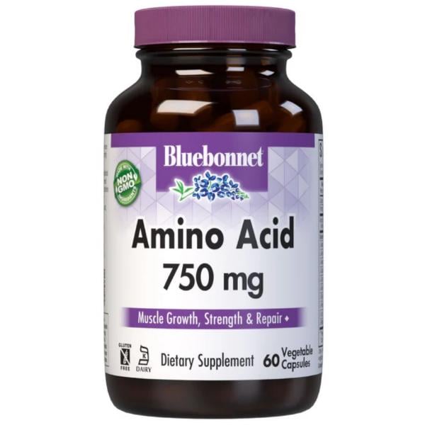 Аминокомплекс Bluebonnet Nutrition Amino Acid 750 мг 60 вег. капс. (000024838)