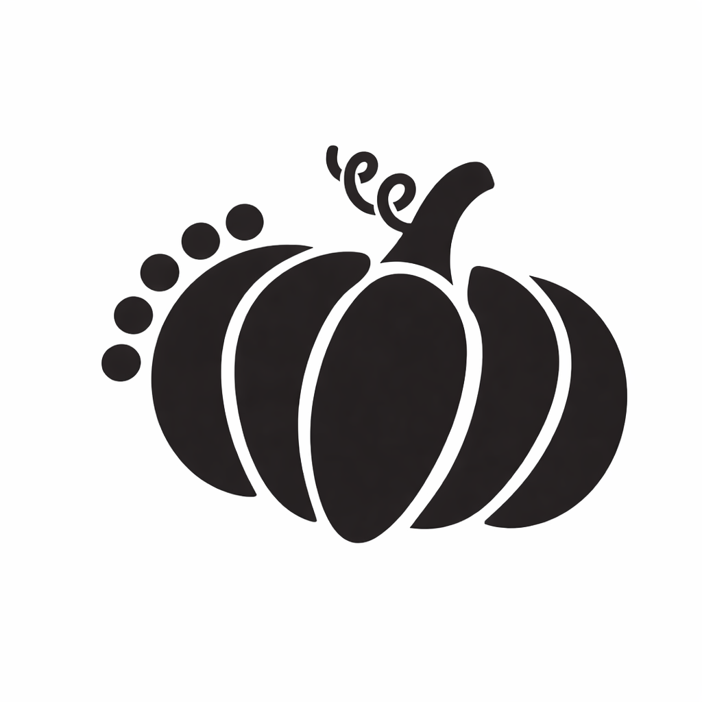 Трафарет Гарбуз 15x15 см Сірий (7620/2)