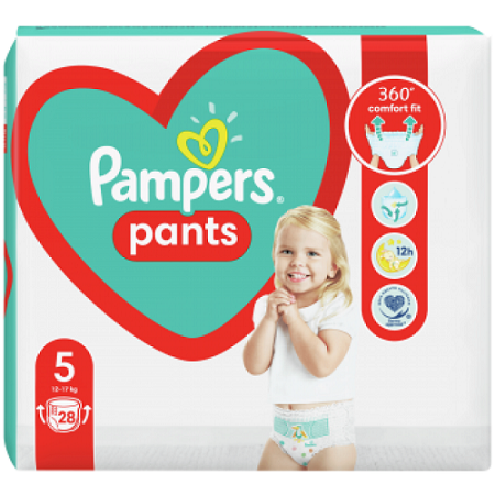 Підгузки-трусики Pampers Pants р. 5 12-17 кг 28 шт.