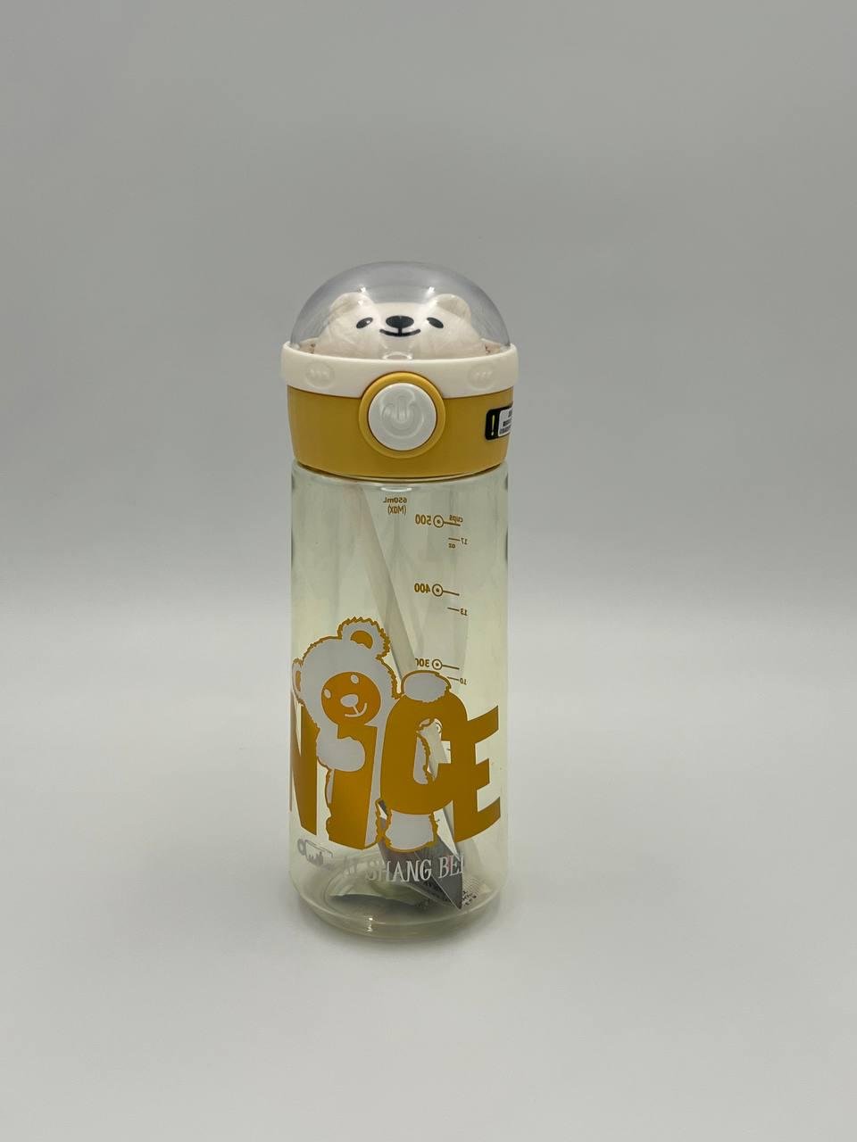 Бутылка для воды пандочка 550 мл Прозрачный (tun26)