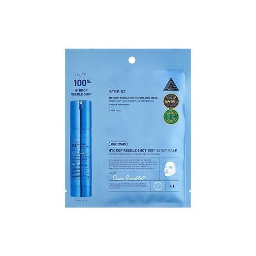 Маска для лица VT Cosmetics HYDROP REEDLE SHOT 100hL 2-STEP MASK двухэтапная с увлажняющим эффектом (2476855307)