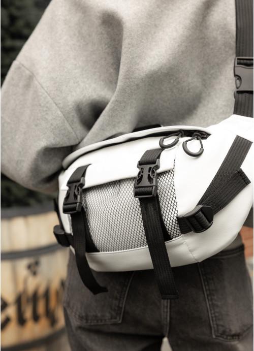 Бананка женская Sambag кожаная водостойкая Белый (28524125) - фото 4