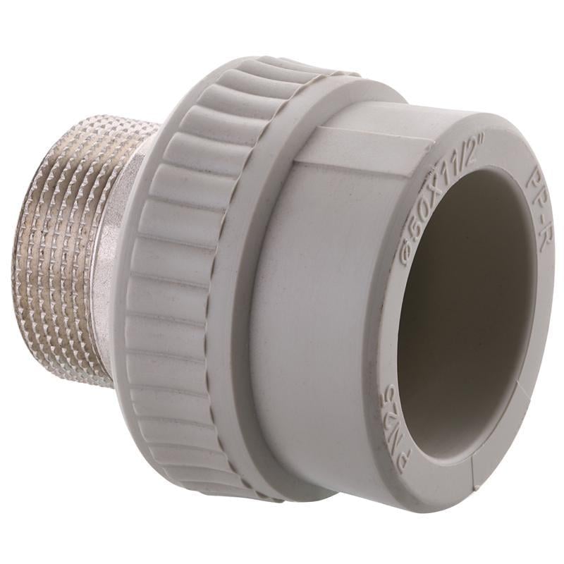 Муфта з'єднувальна Europroduct EP.0064 поліпропіленова зовнішня різьба-пайка 50x1-1/2" M ЗР (OL-EP3989) - фото 2 Муфта з'єднувальна Europroduct EP.0064 поліпропіленова зовнішня різьба-пайка 50x1-1/2" M ЗР (OL-EP3989) - фото 2