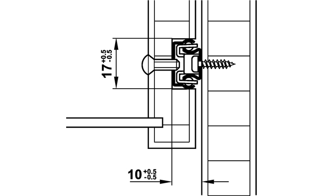 Напрямна Hafele кулькова 278х17 мм (24030065) - фото 2