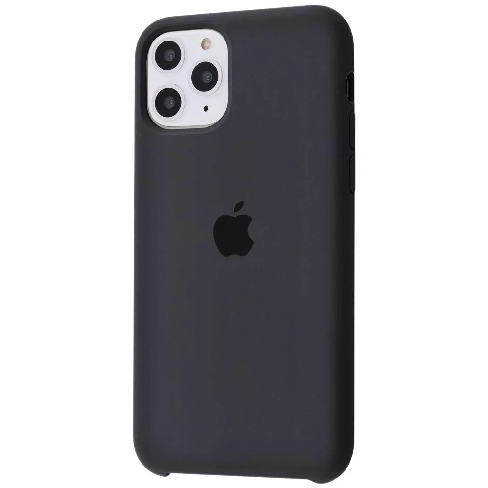 Силиконовый Чехол Накладка Silicone Case для iPhone 11 Pro Закрытый низ Dark Grey Силиконовый Чехол Накладка Silicone Case для iPhone 11 Pro Закрытый низ Dark Grey