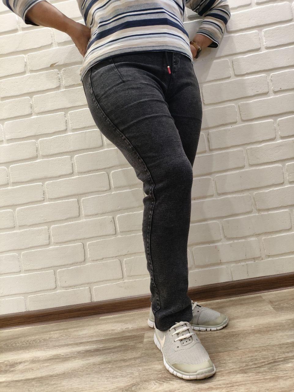 Джинсы женские на байке 3333 р. 54 Серый (2775817155)