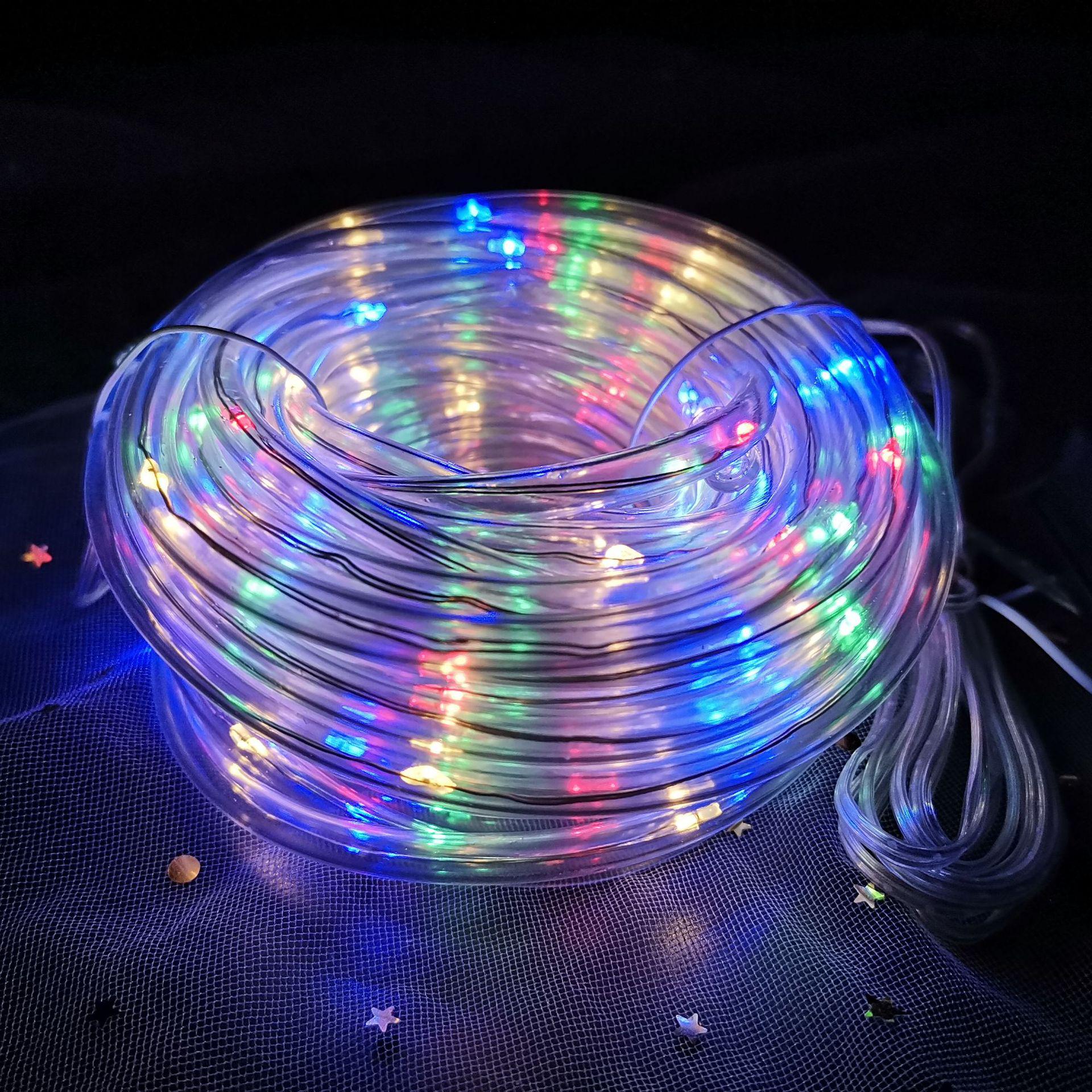 Светодиодная гирлянда Xmas RopeLight Шланг 10 м RGB лента дюралайт 220 В уличная