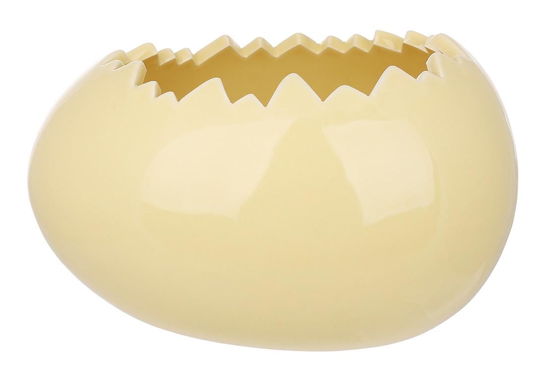 Кашпо фарфоровое BonaDi в форме яйца 17x13x10 см Желтый (495-533) - фото 1 Кашпо фарфоровое BonaDi в форме яйца 17x13x10 см Желтый (495-533) - фото 1