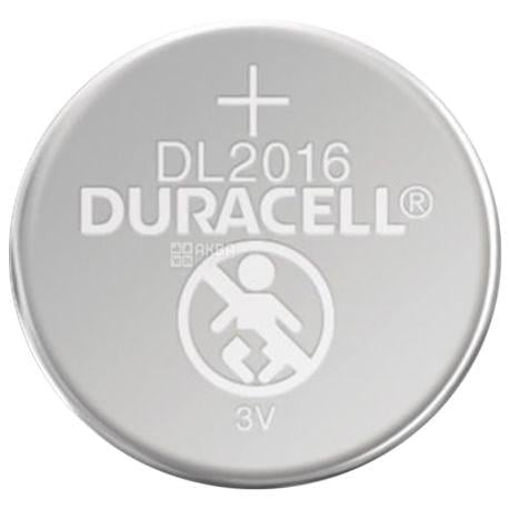 Батарейка литиевая Duracell DL2016 3V для совместимых электронных устройств Батарейка литиевая Duracell DL2016 3V для совместимых электронных устройств