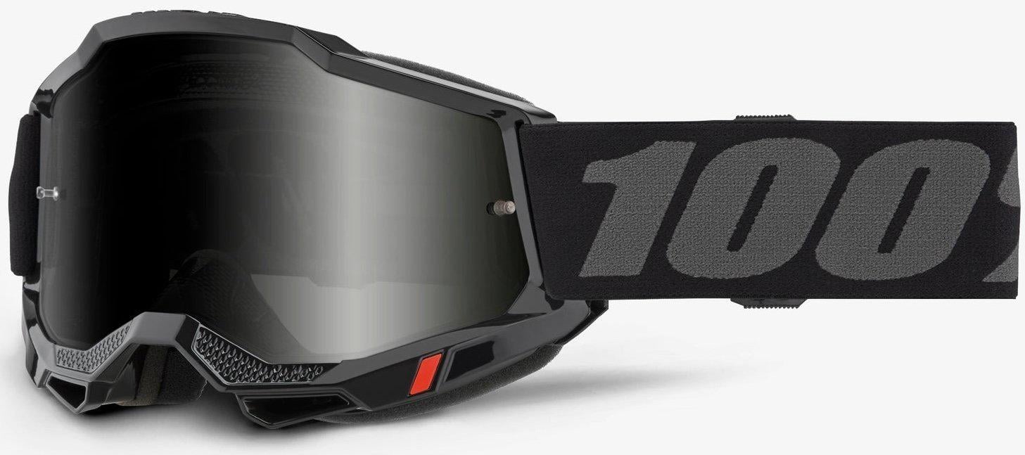Мотоокуляри 100% ACCURI 2 SAND Goggle Black/Smoke Lens (34626)