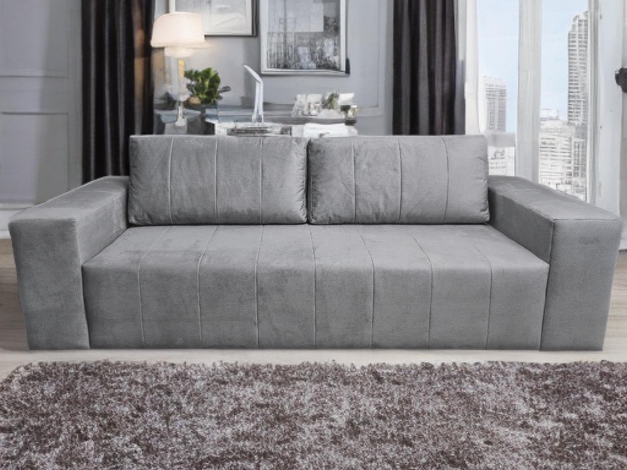 Диван RidneTut Ford Alaska 93 еврокнижка 235х102 см Серый (434106-93) - фото 2