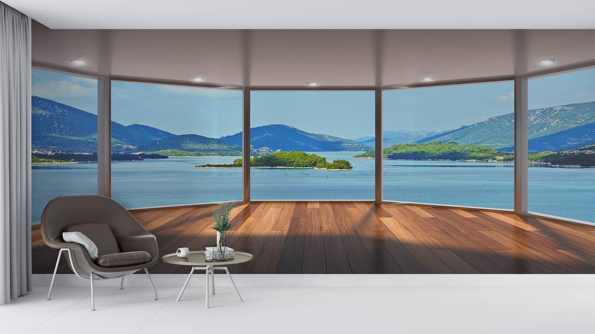 Фотообои флизелиновые Styleo Print-walls Озеро которое дышит 0654 350х270 см (Pw-0654/3)