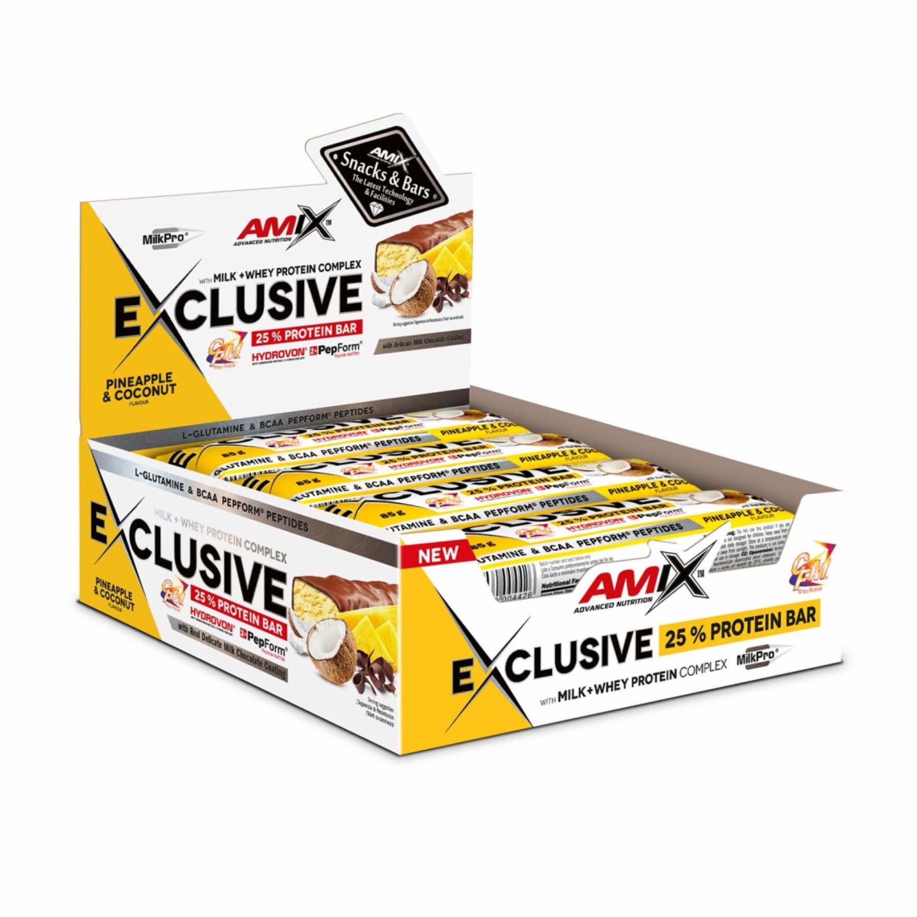 Спортивный батончик Exclusive Protein Bar 12x85 г Pineapple-Coconut (2022-09-1041)