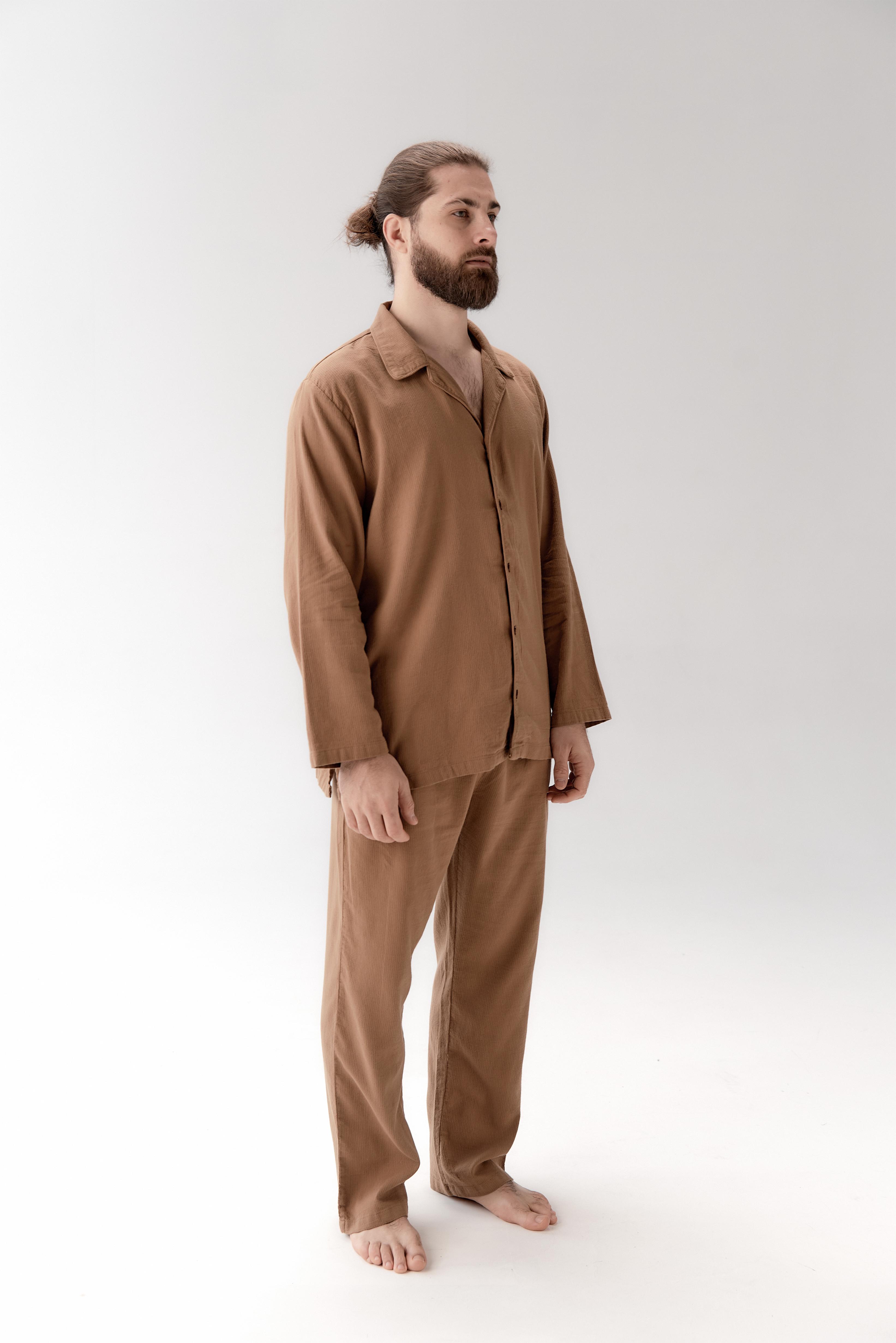 Пижама мужская Lotus Home Porta XL Кофейный (26843079) - фото 7 Пижама мужская Lotus Home Porta XL Кофейный (26843079) - фото 7