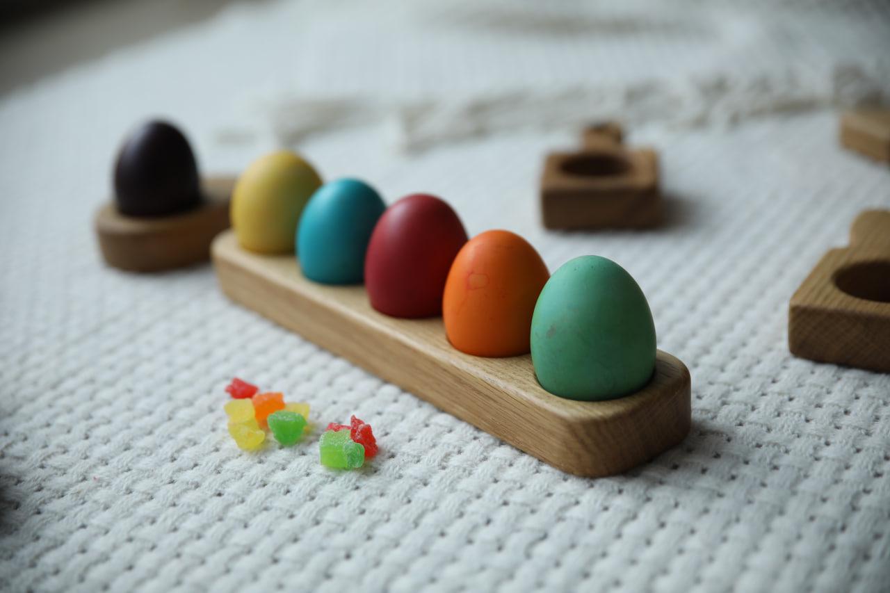 Подставка-рамка деревянная из ясеня на 5 яиц 26х6х2,5 см (WDE-16,1) - фото 4 Подставка-рамка деревянная из ясеня на 5 яиц 26х6х2,5 см (WDE-16,1) - фото 4