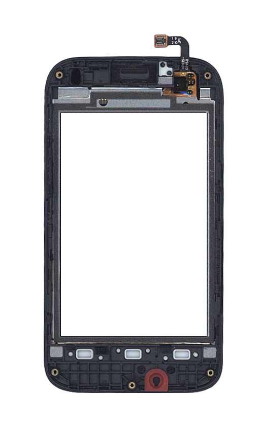 Тачскрин для смартфона Huawei Ascend Y210 с рамкой Черный