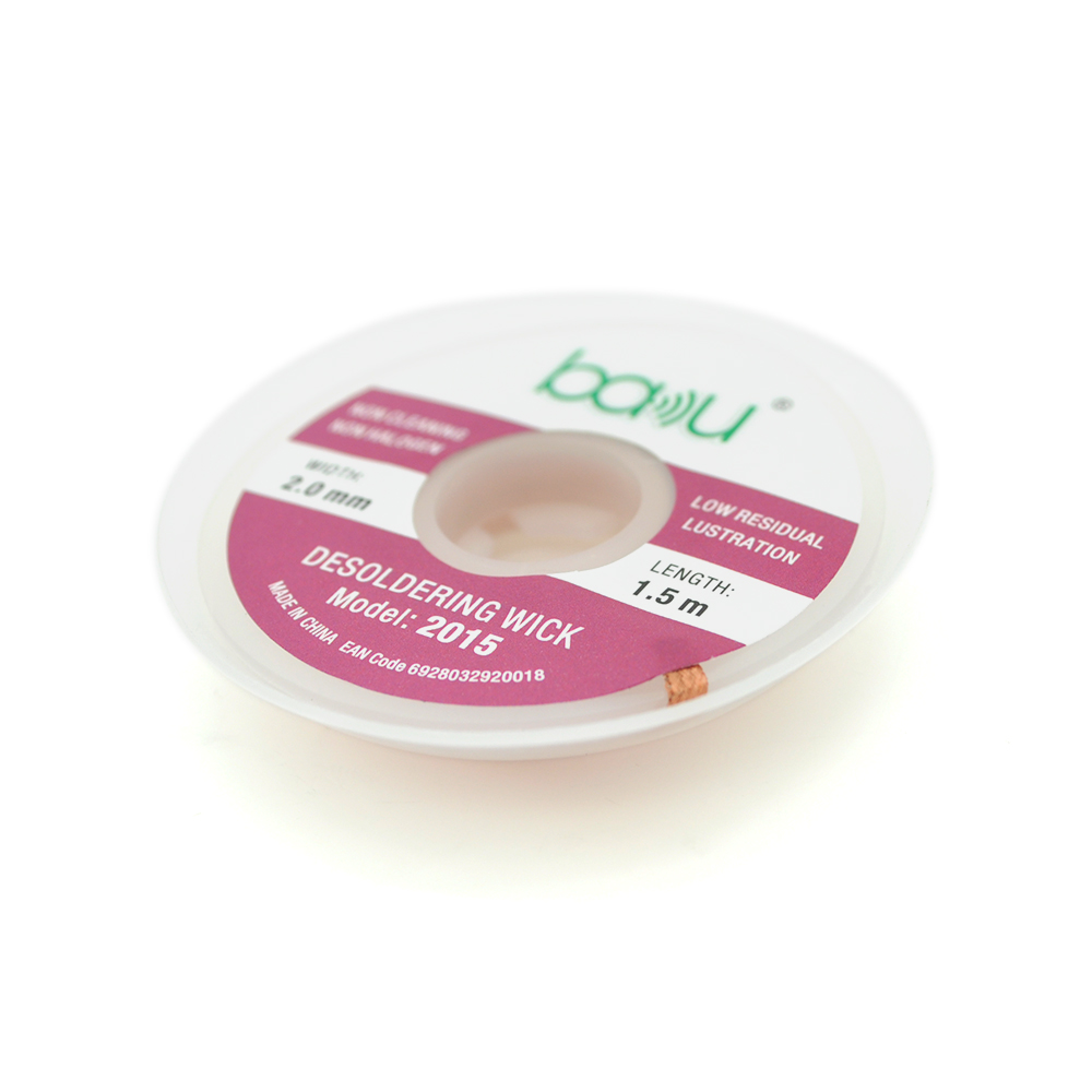 Оплетка для удаления припоя BAKKU bk 2015 2 мм 1,5 м (26838470) Оплетка для удаления припоя BAKKU bk 2015 2 мм 1,5 м (26838470)
