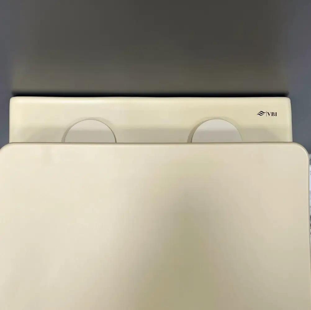 Унітаз підвісний VBI Vulcano безобідковий 490x360 мм Бежевий матовий (RM-VBI-020408) - фото 5