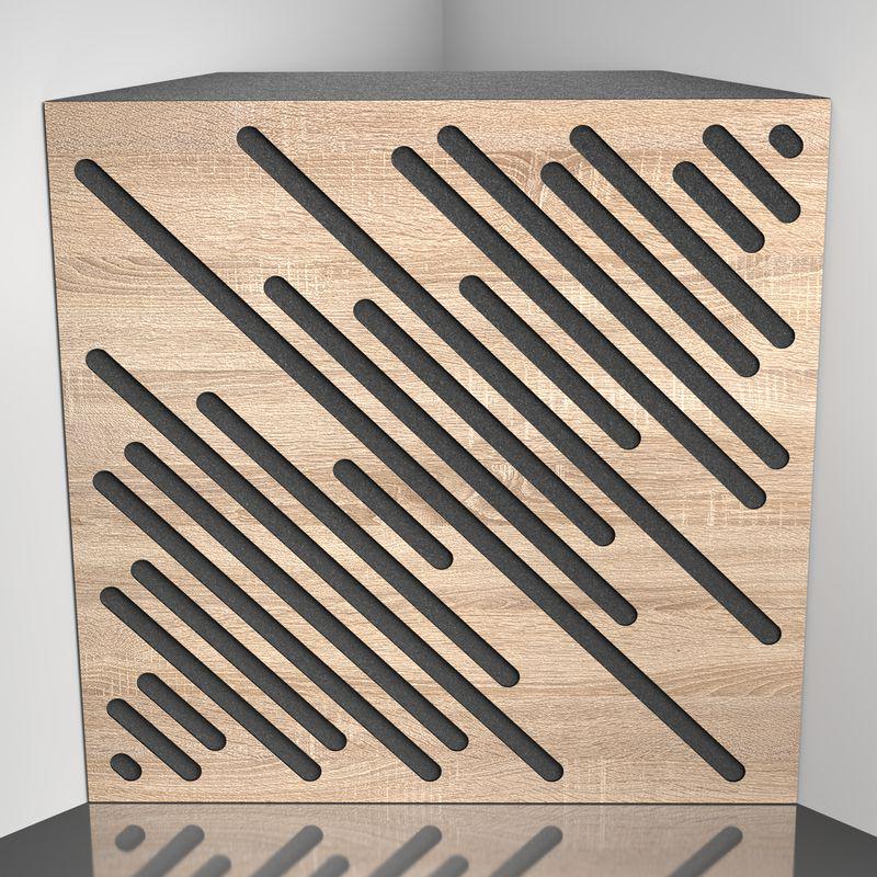 Бас пастка Ecosound Diagonal Lt-Sonoma 50х50 см 100 мм Латте (1583)