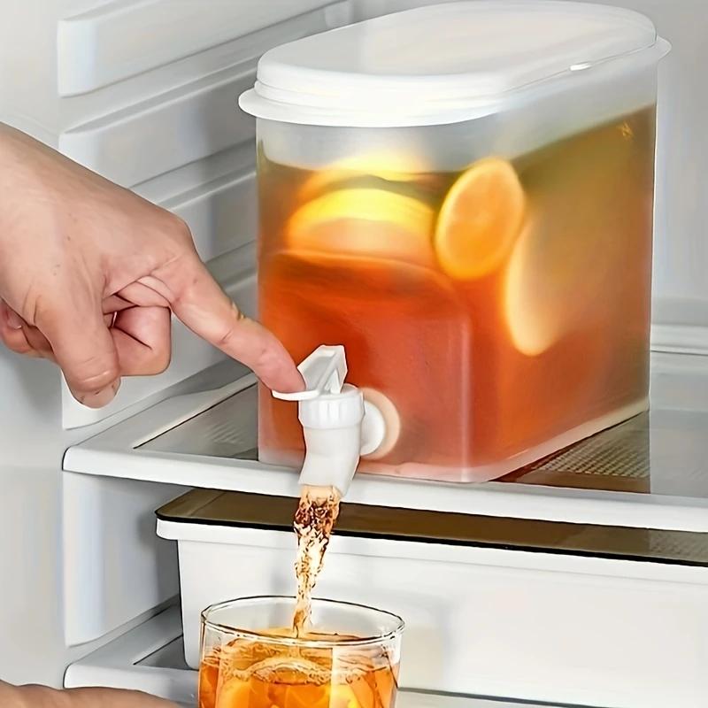 Емкость пластиковая с краном и крышкой контейнер для холодных напитков в холодильник 3,5 л Прозрачный (D-0096) - фото 2