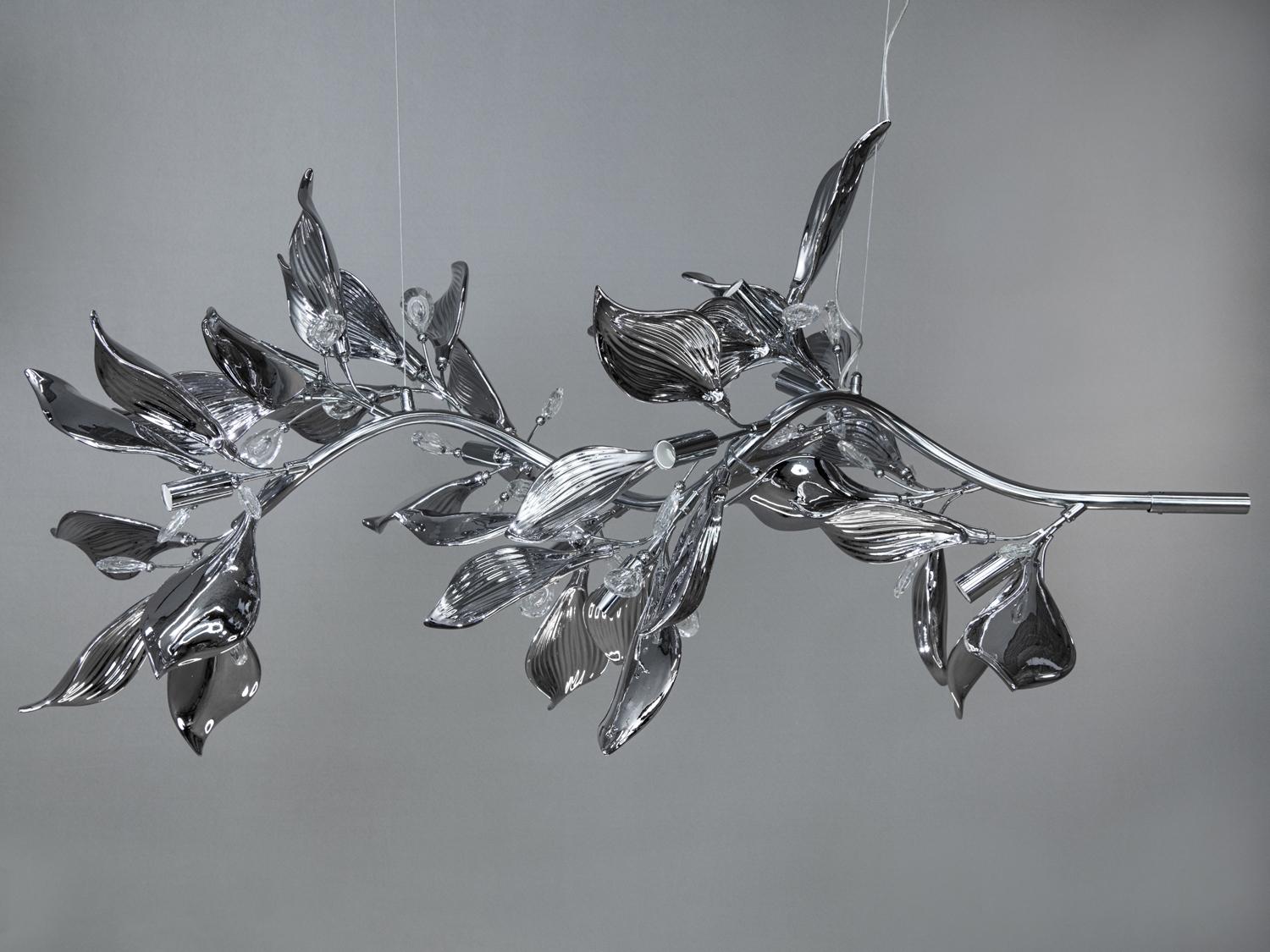 Люстра з порцеляновими елементами на 12 ламп (7229-12PL HR) - фото 1