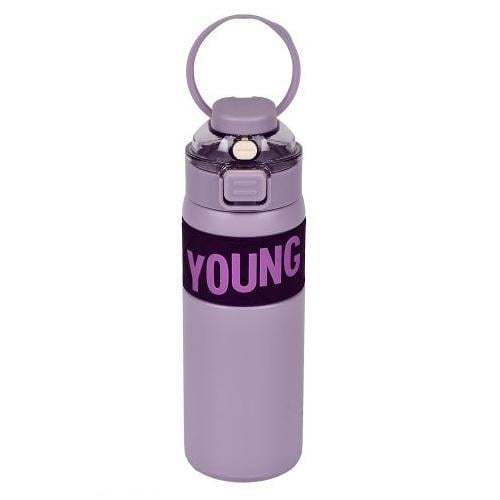 Термос-поїлка для води Young з нержавіючої сталі 600 мл Purple (30692)