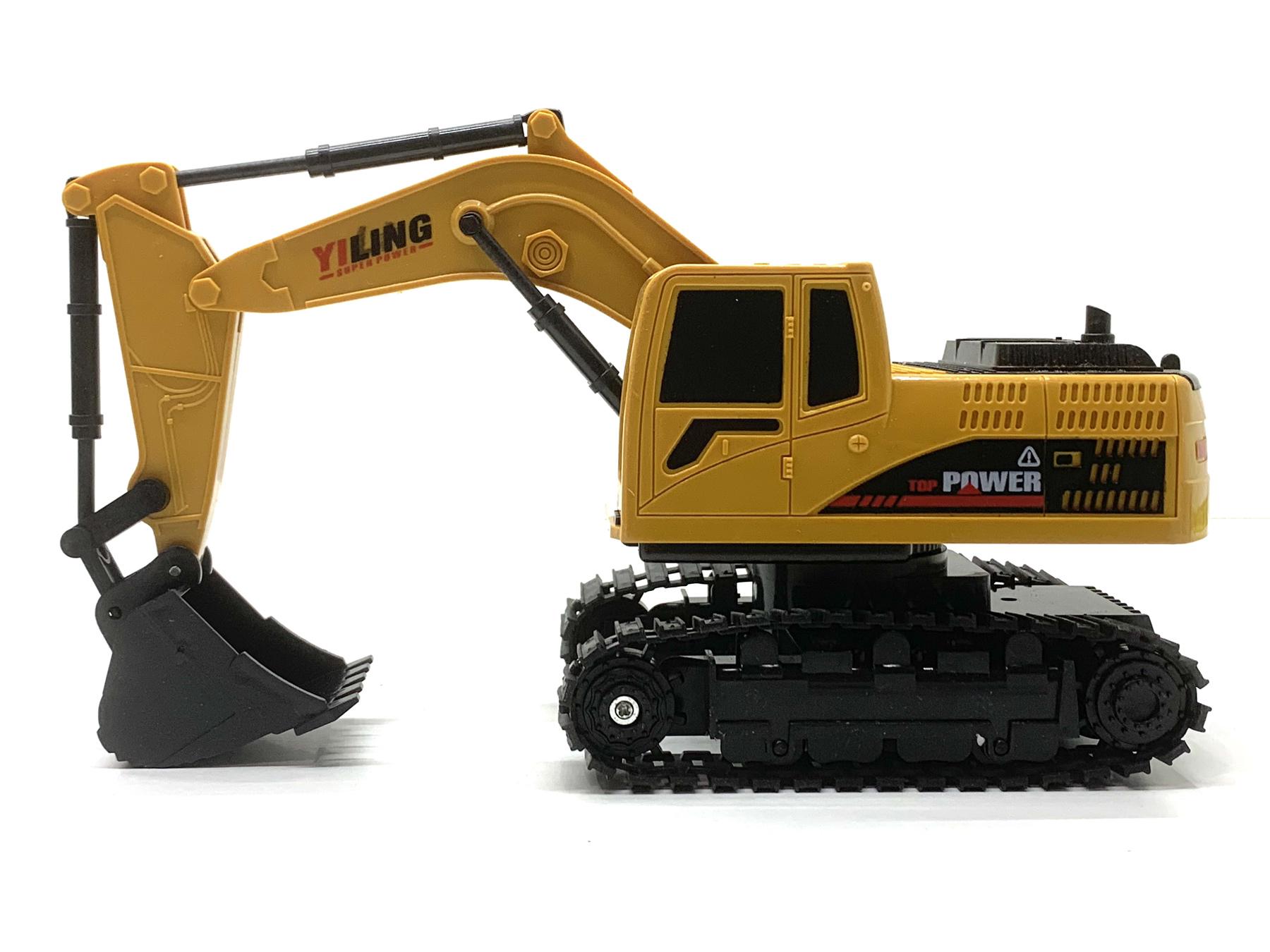 Екскаватор гусеничний A-Toys на радіокеруванні з рухомим ковшем 26 см Жовто-чорний (163-E8216A) - фото 2 Екскаватор гусеничний A-Toys на радіокеруванні з рухомим ковшем 26 см Жовто-чорний (163-E8216A) - фото 2